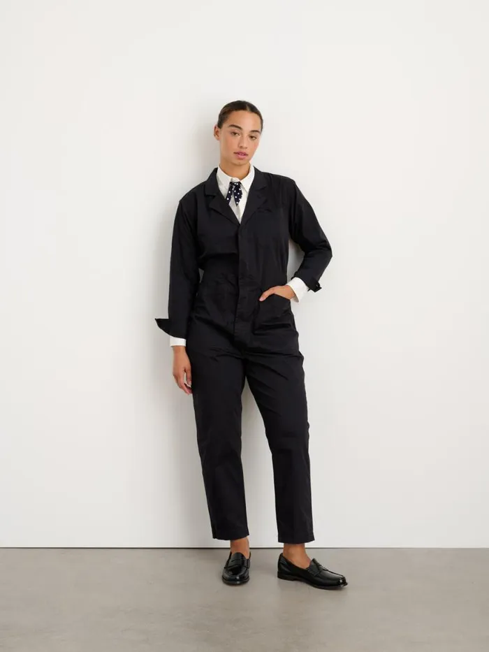 Alex Mill Standard Jumpsuit In Cotton Twill Black Women Jumpsuits