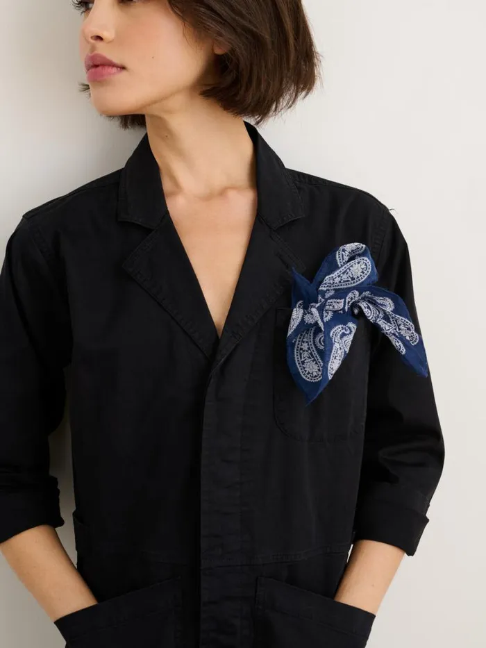 Alex Mill Standard Jumpsuit In Cotton Twill Black Women Jumpsuits