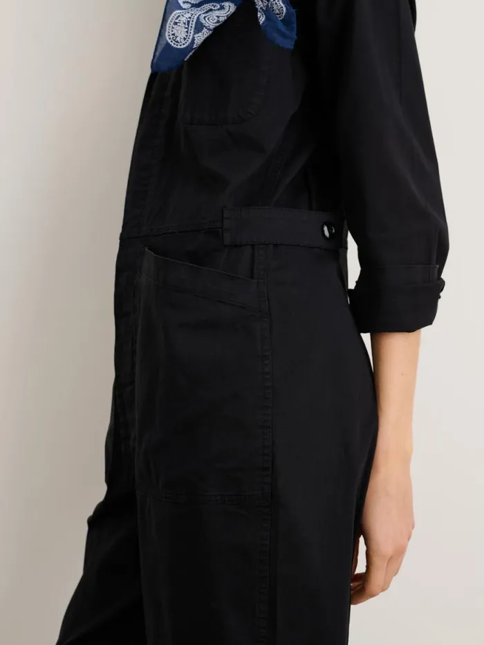 Alex Mill Standard Jumpsuit In Cotton Twill Black Women Jumpsuits