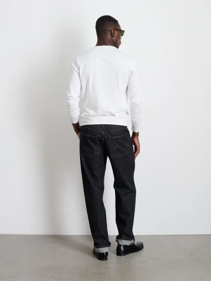 Alex Mill Standard LongSleeve TShirt In Slub Cotton White Men Tees Polos