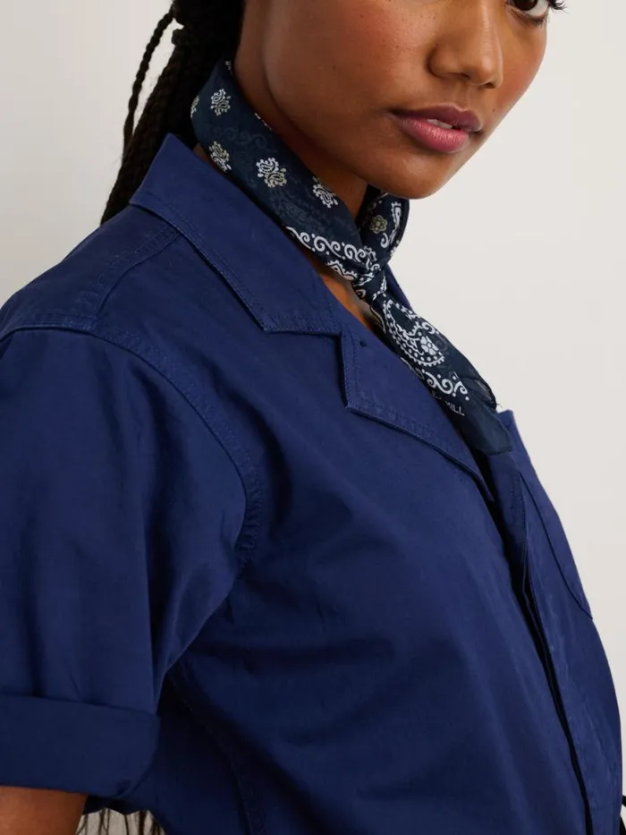 Alex Mill Standard Short Sleeve Jumpsuit Dark Navy Women Jumpsuits