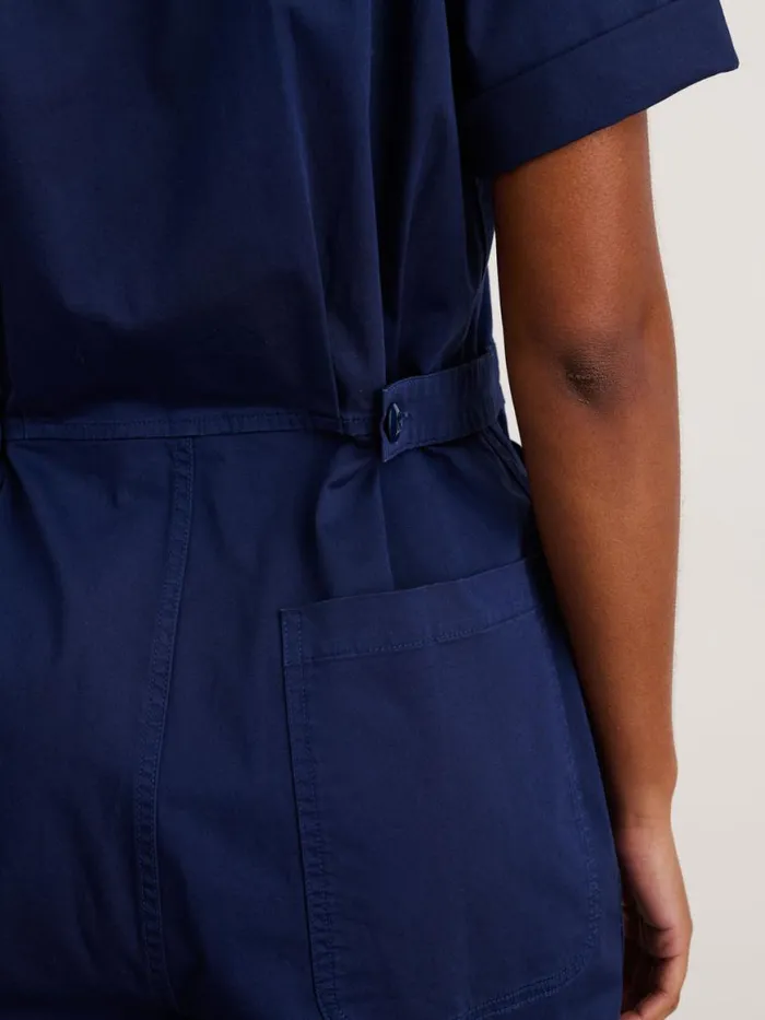 Alex Mill Standard Short Sleeve Jumpsuit Dark Navy Women Jumpsuits