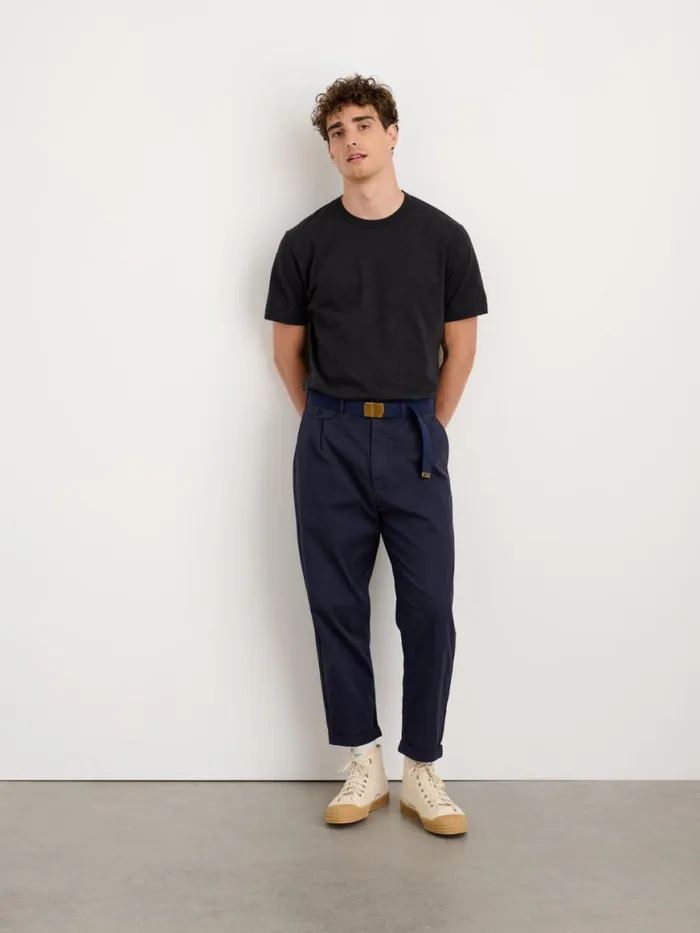 Alex Mill Standard TShirt In Slub Cotton Black Men Tees Polos