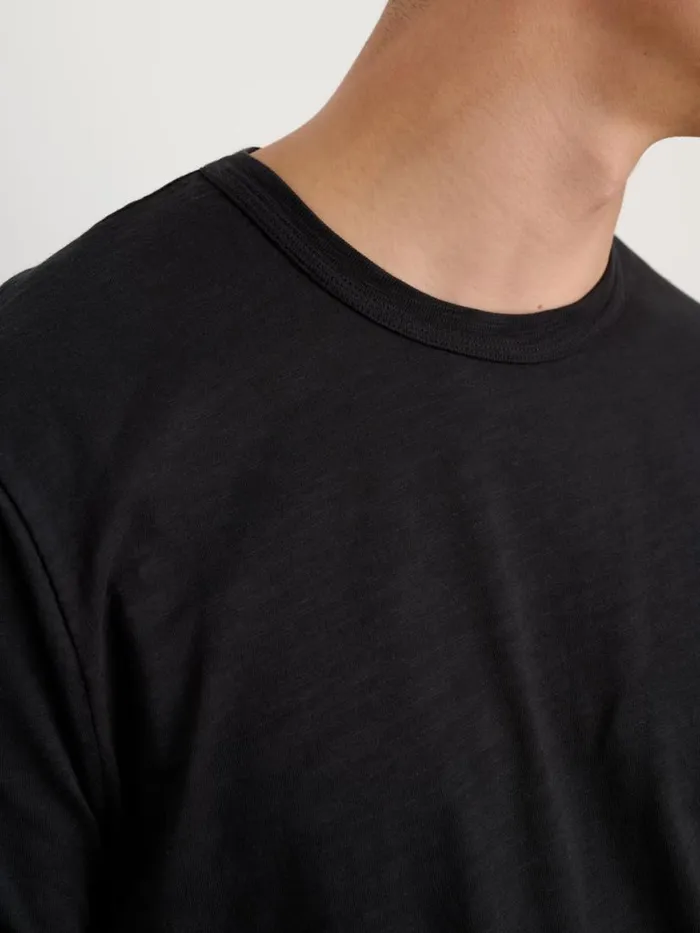 Alex Mill Standard TShirt In Slub Cotton Black Men Tees Polos