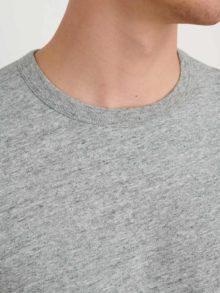 Alex Mill Standard T Shirt In Slub Cotton Heather Grey Men Tees Polos