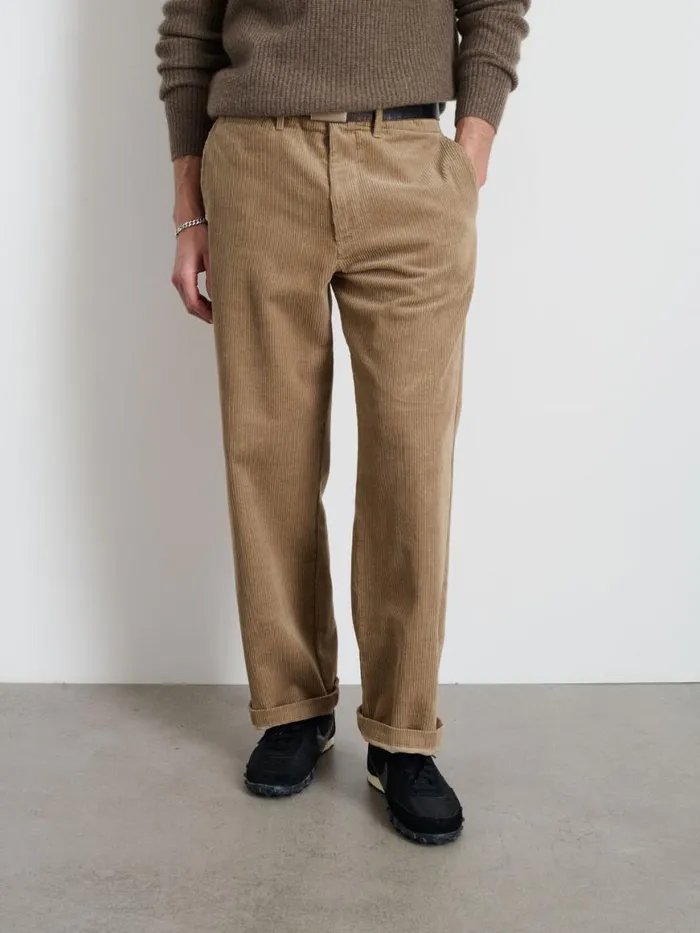 Alex Mill Straight Leg Pant In Corduroy Khaki Men Suiting Blazers