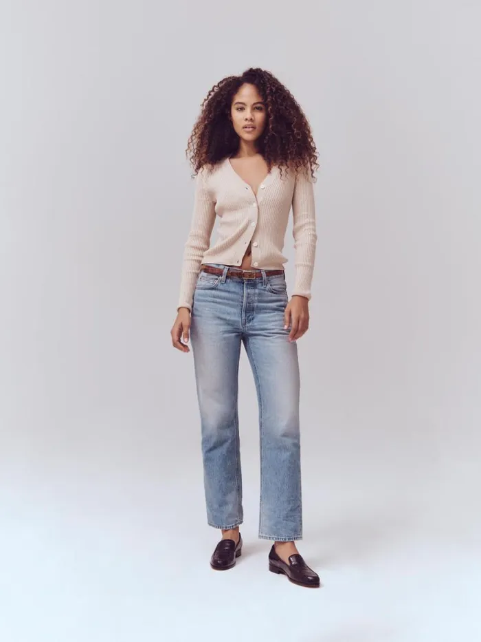 Alex Mill The Bev Relaxed Vintage Light Indigo Women Pants