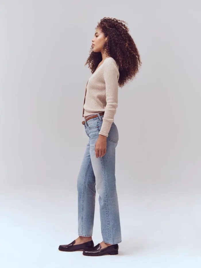Alex Mill The Bev Relaxed Vintage Light Indigo Women Pants