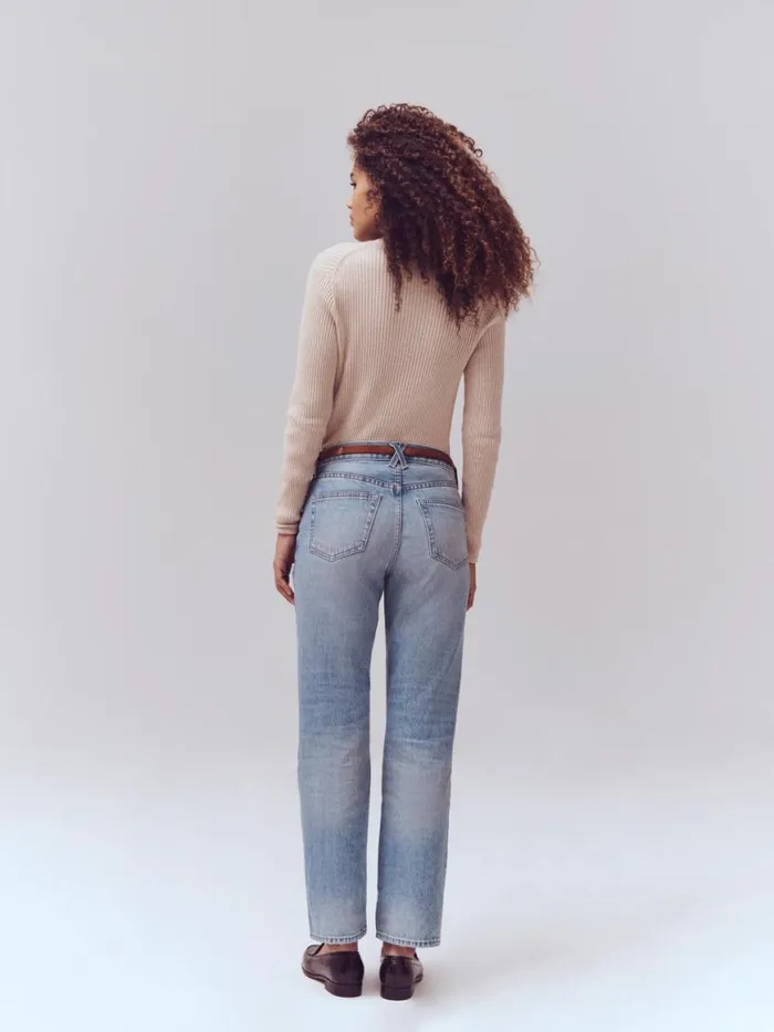 Alex Mill The Bev Relaxed Vintage Light Indigo Women Pants