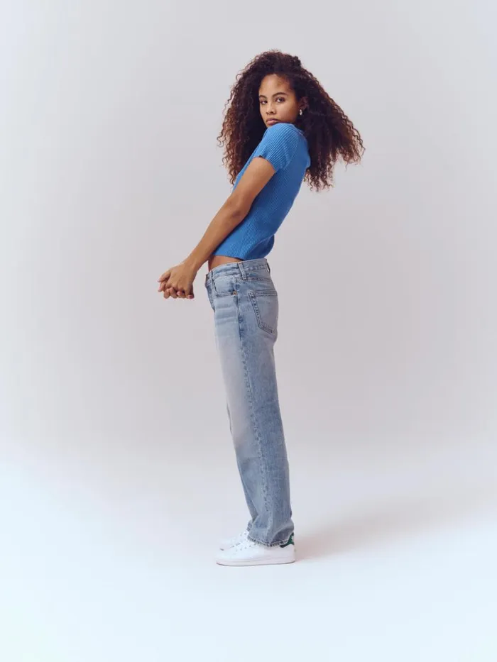 Alex Mill The Bev Relaxed Vintage Light Indigo Women Pants