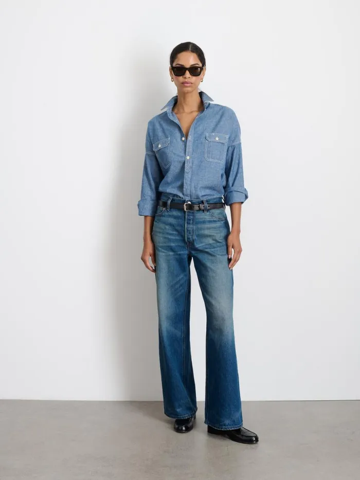 Alex Mill The Chambray Shirt Women Shirts Tops