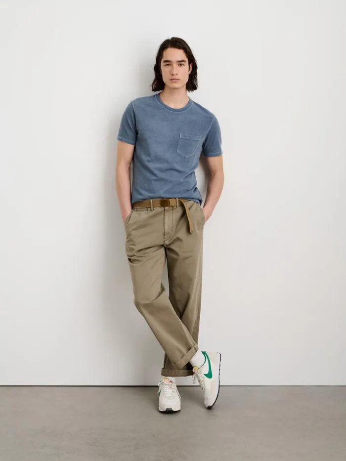 Alex Mill Vintage Wash Pocket Tee Faded Blue Men Tees Polos