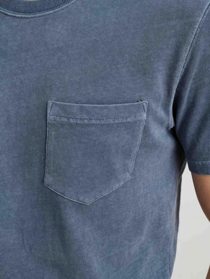 Alex Mill Vintage Wash Pocket Tee Faded Blue Men Tees Polos
