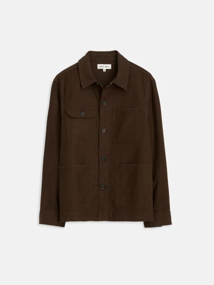 Alex Mill Work Jacket In Chamois Espresso Men Jackets Coats