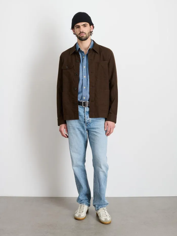 Alex Mill Work Jacket In Chamois Espresso Men Jackets Coats