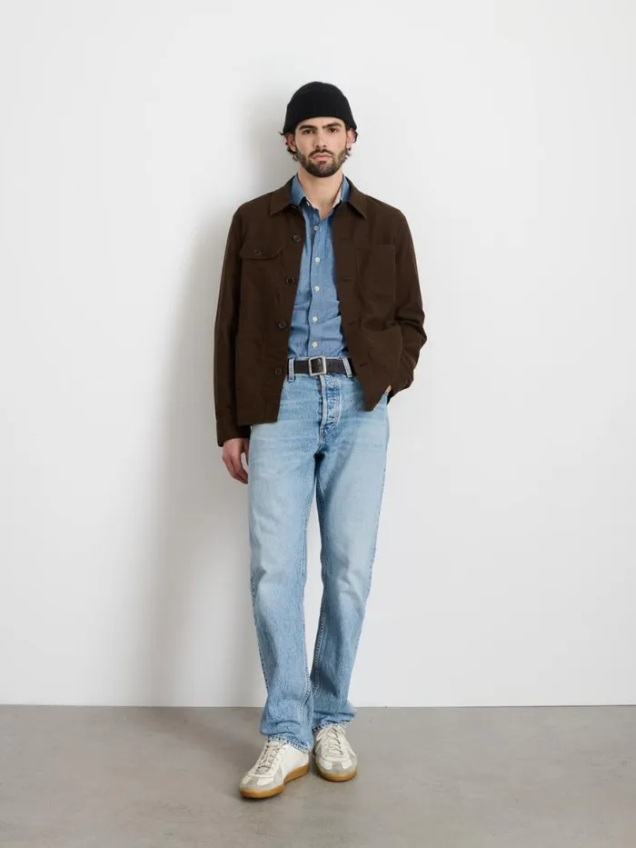 Alex Mill Work Jacket In Chamois Espresso Men Jackets Coats