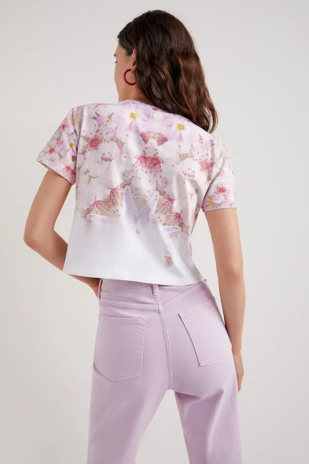 Amore Cropped Tshirt Women Desigual Tshirts