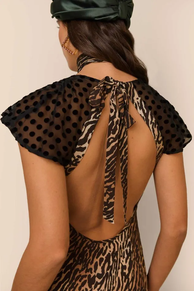 Angelina Bohemia Leopard Spot Mix Women RIXO Dresses Angelina Bohemia Leopard Spot Mix Women RIXO Dresses