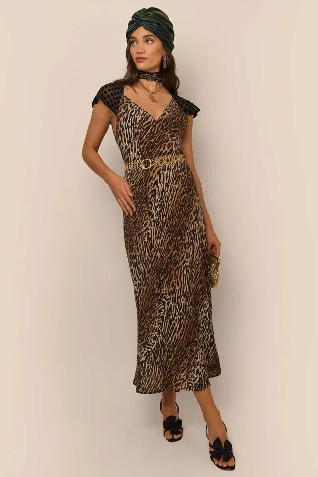 Angelina Bohemia Leopard Spot Mix Women RIXO Dresses Angelina Bohemia Leopard Spot Mix Women RIXO Dresses
