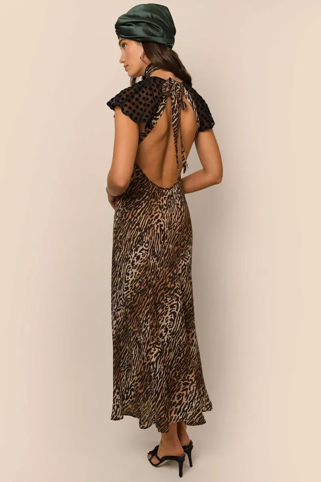 Angelina Bohemia Leopard Spot Mix Women RIXO Dresses Angelina Bohemia Leopard Spot Mix Women RIXO Dresses