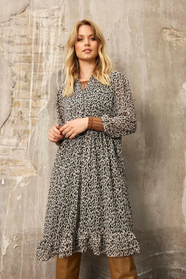 ARABELLA DRESS 15887 921 Grey 921 Women IN FRONT DRESSES