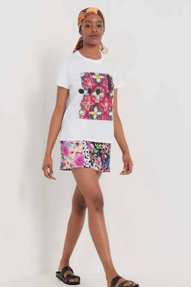 Arty Floral Tshirt Women Desigual Tshirts