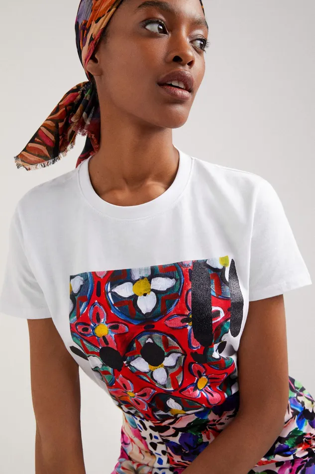 Arty Floral Tshirt Women Desigual Tshirts