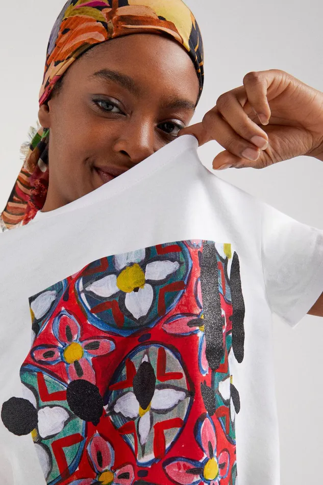 Arty Floral Tshirt Women Desigual Tshirts