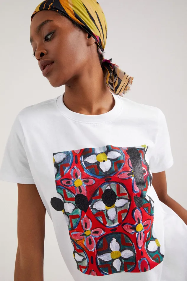 Arty Floral Tshirt Women Desigual Tshirts