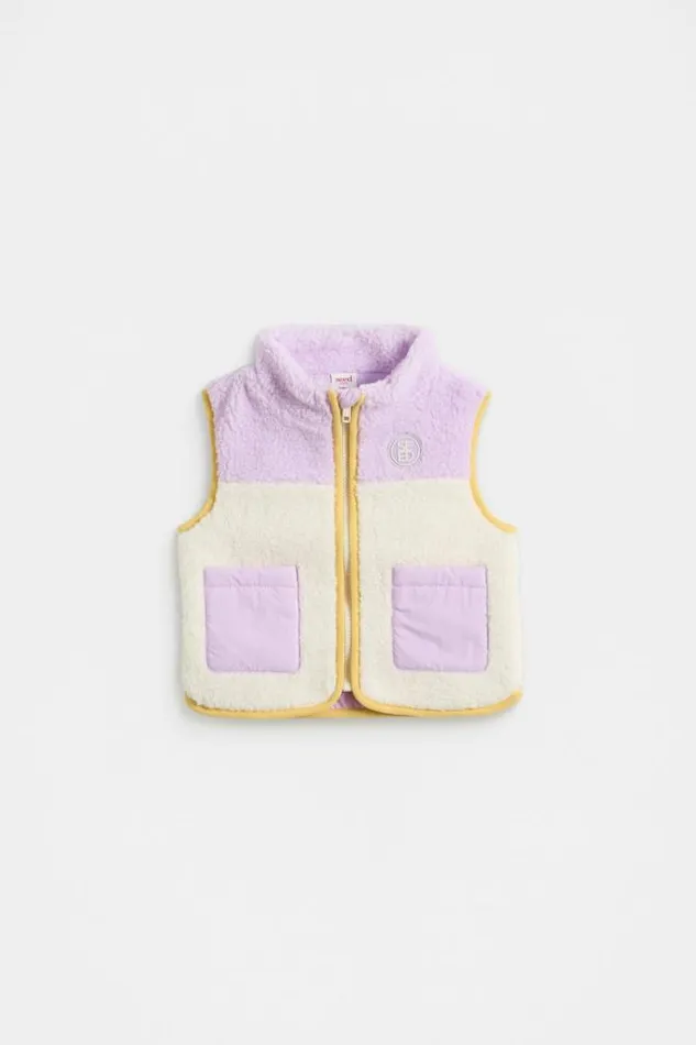 Baby Jackets and Vests Seed Heritage Spliced Teddy Vest Multi