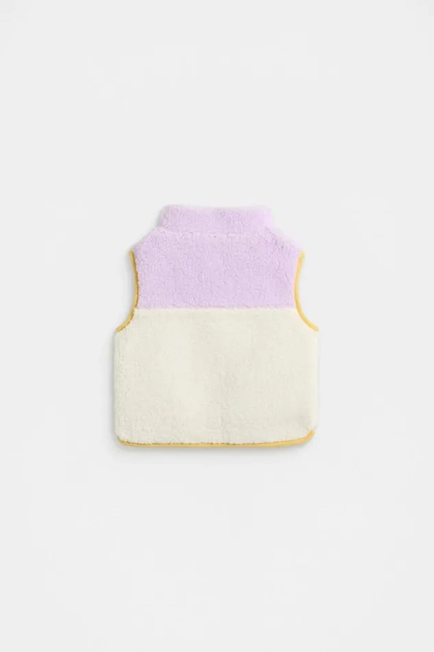 Baby Jackets and Vests Seed Heritage Spliced Teddy Vest Multi