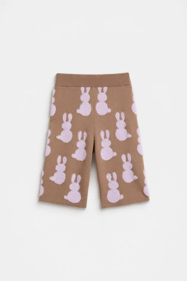 Baby Knitwear and Sweaters Seed Heritage Bunny Knit Pant Chocolate Shake