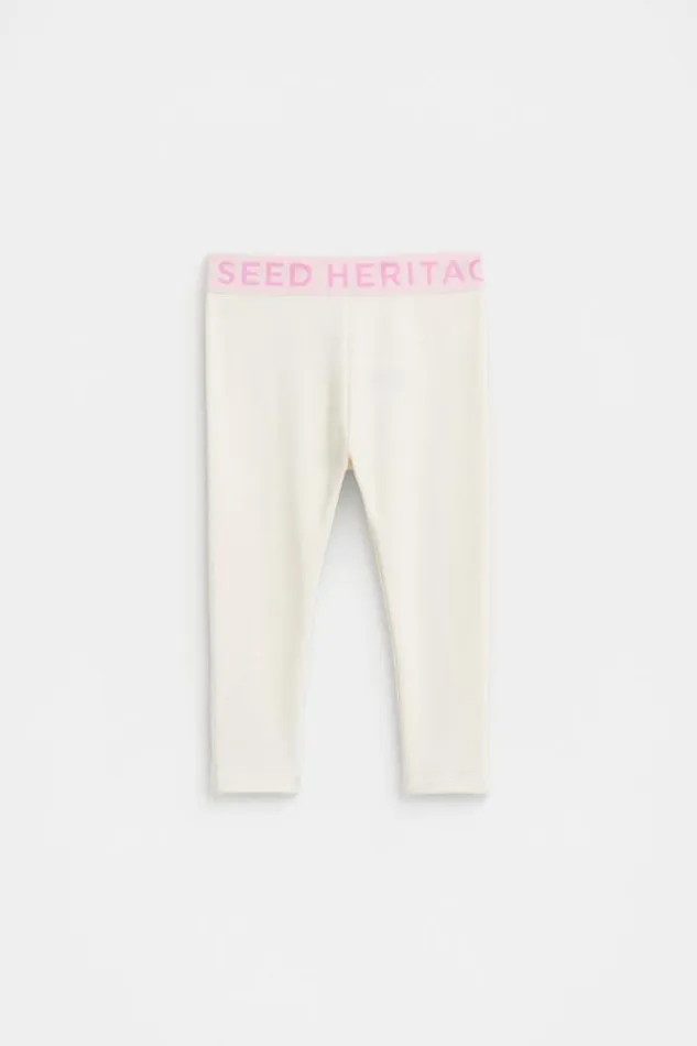 Baby Pants Seed Heritage Core Terry Legging Classic Cream