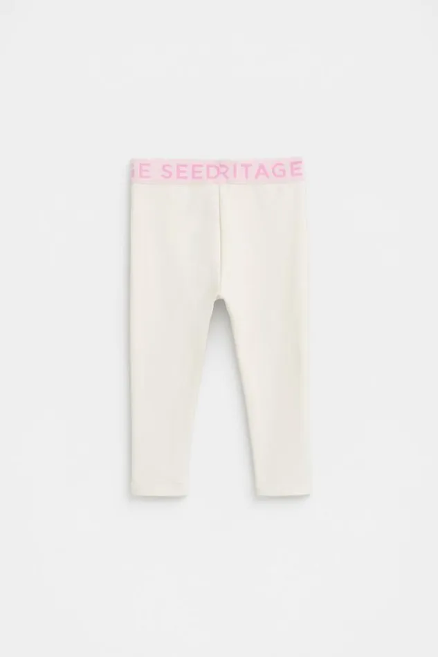 Baby Pants Seed Heritage Core Terry Legging Classic Cream