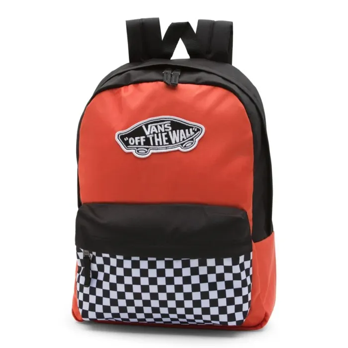 Backpacks and Bags Vans MenWomen Realm Backpack PaprikaCheckerboard