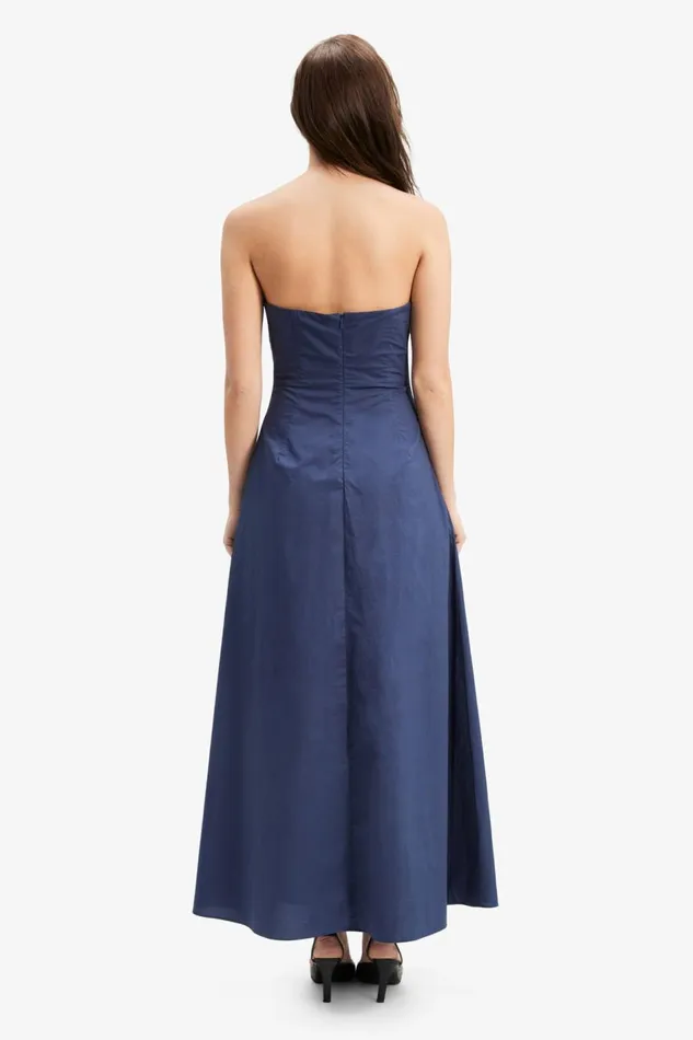 Bardot Day To Night Dresses Women Lora Poplin Maxi Dress In Navy Navy Bardot Day To Night Dresses Women Lora Poplin Maxi Dress In Navy Navy