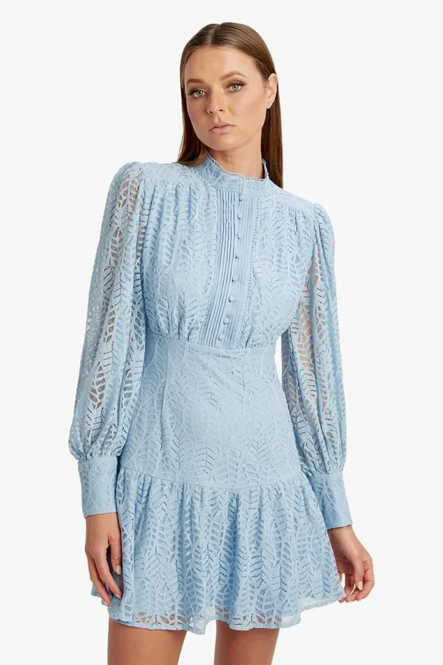 Bardot Day To Night Dresses Women Remy Lace Dress In Light Blue Light Blue Bardot Day To Night Dresses Women Remy Lace Dress In Light Blue Light Blue