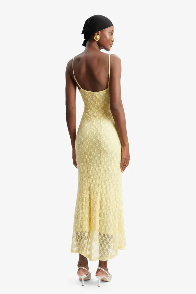 Bardot Occasion Dresses Women Adoni Mesh Midi Dress In Canary Yellow Canary Yellow Bardot Occasion Dresses Women Adoni Mesh Midi Dress In Canary Yellow Canary Yellow