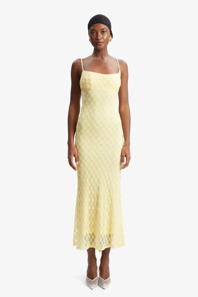 Bardot Occasion Dresses Women Adoni Mesh Midi Dress In Canary Yellow Canary Yellow Bardot Occasion Dresses Women Adoni Mesh Midi Dress In Canary Yellow Canary Yellow