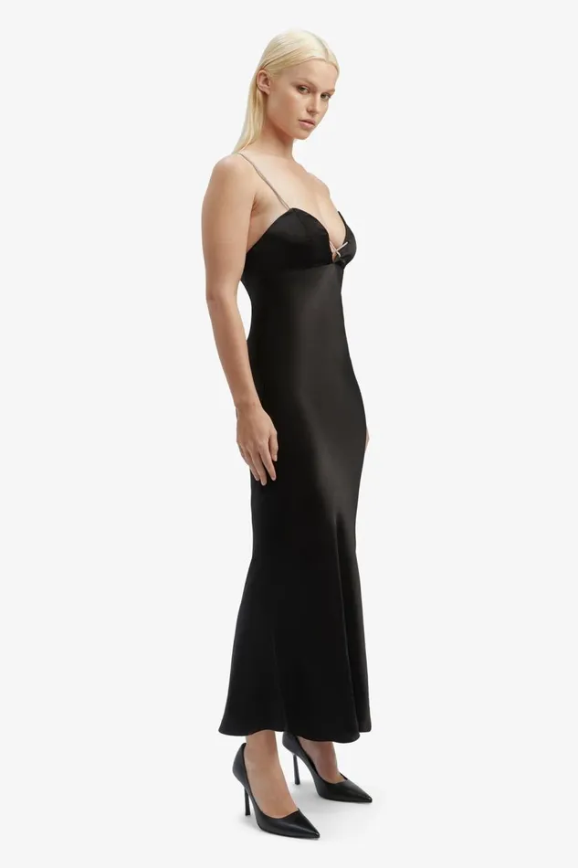 Bardot Occasion Dresses Women Lili Midi Dress In Black Black Bardot Occasion Dresses Women Lili Midi Dress In Black Black