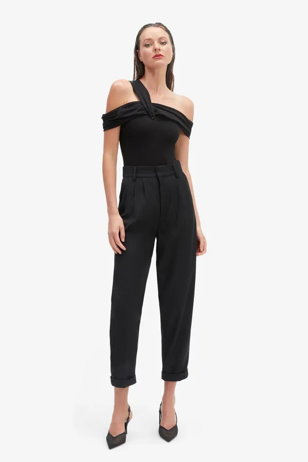 Bardot Pants Women Elandra Wide Pant In Black Black Bardot Pants Women Elandra Wide Pant In Black Black
