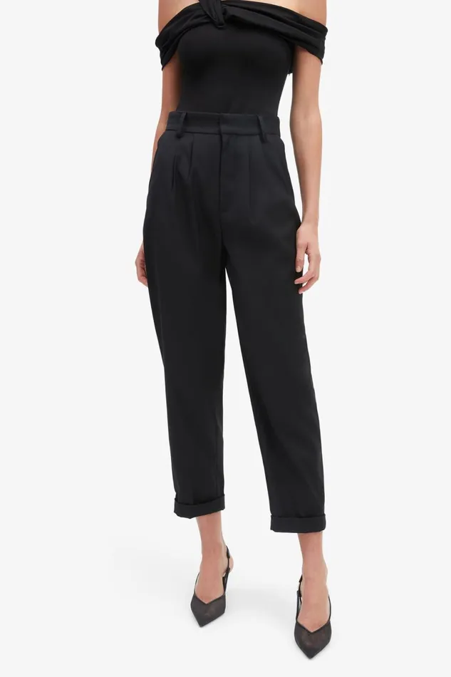 Bardot Pants Women Elandra Wide Pant In Black Black Bardot Pants Women Elandra Wide Pant In Black Black