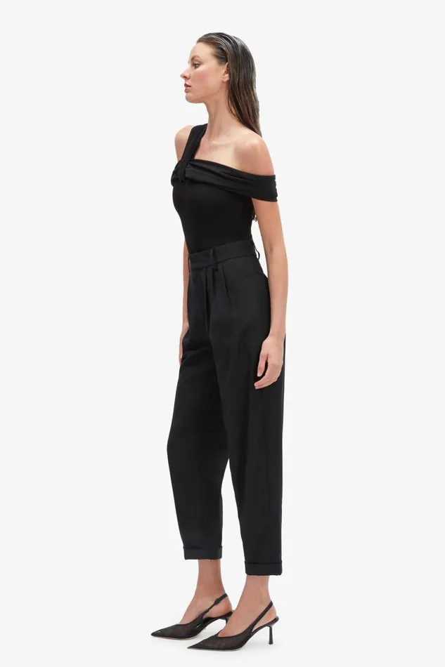 Bardot Pants Women Elandra Wide Pant In Black Black Bardot Pants Women Elandra Wide Pant In Black Black