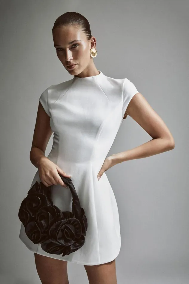 Bardot Party Dresses Women Delphi Hourglass Mini Dress In Orchid White Orchid White Bardot Party Dresses Women Delphi Hourglass Mini Dress In Orchid White Orchid White