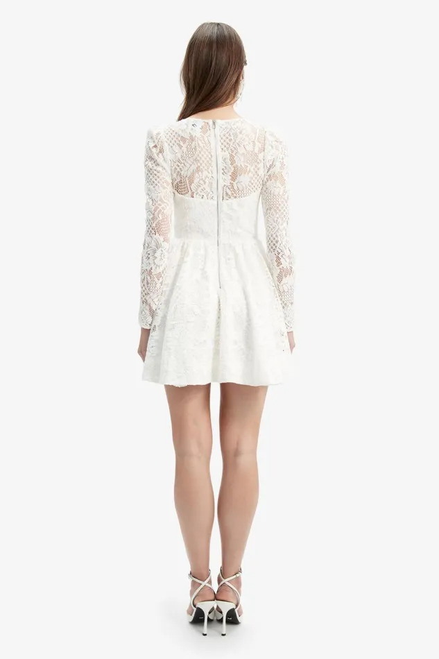 Bardot Party Dresses Women Ellie Lace Corset Dress In Ivory Ivory Bardot Party Dresses Women Ellie Lace Corset Dress In Ivory Ivory