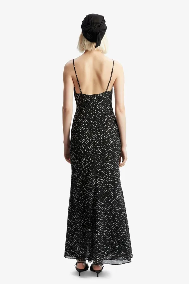 Bardot Party Dresses Women Monroe Cowl Neck Maxi Dress In Black Spot Black Spot Bardot Party Dresses Women Monroe Cowl Neck Maxi Dress In Black Spot Black Spot