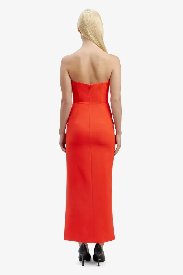 Bardot Party Dresses Women Saira Midi Dress In Orange Sorbet Orange Sorbet Bardot Party Dresses Women Saira Midi Dress In Orange Sorbet Orange Sorbet