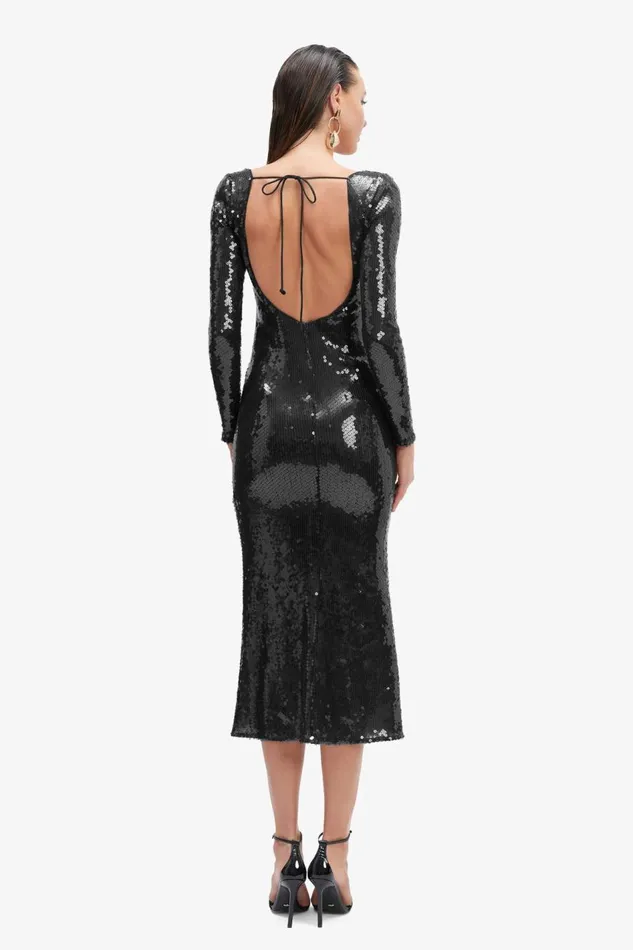 Bardot Party Dresses Women Verona Sequin Maxi Dress In Black Black Bardot Party Dresses Women Verona Sequin Maxi Dress In Black Black