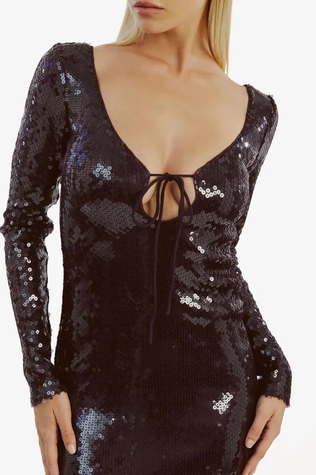 Bardot Party Dresses Women Verona Sequin Maxi Dress In Purple Purple Bardot Party Dresses Women Verona Sequin Maxi Dress In Purple Purple