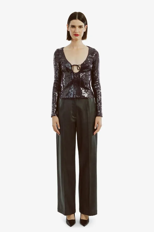 Bardot Party Dresses Women Verona Sequin Top In Purple Purple